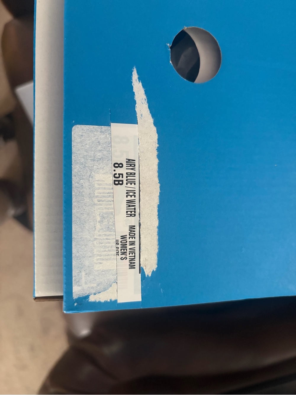Hoka Light Blue and Peach Women's Running Shoe - Picture 8 of 8